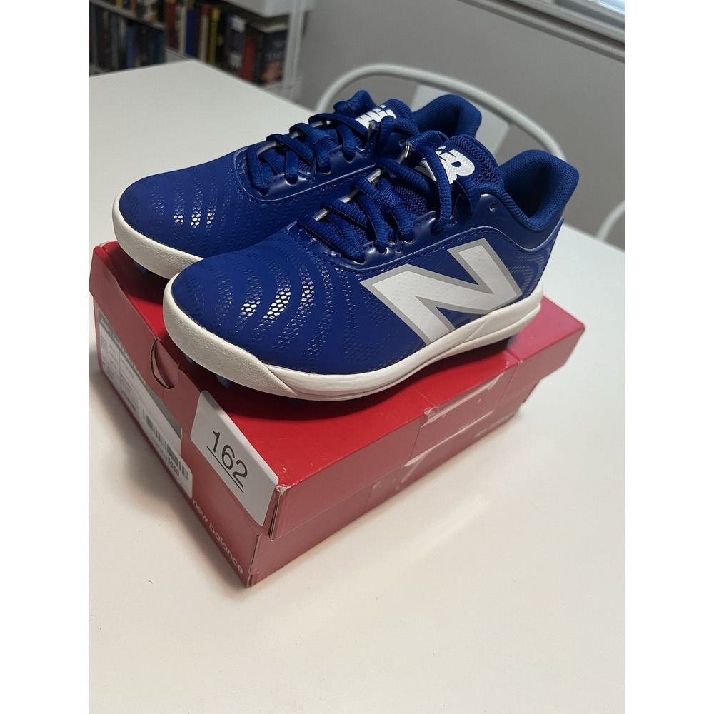New Balance Youth Baseball Cleats US Size 12.5 Blue & White Junior Shoes